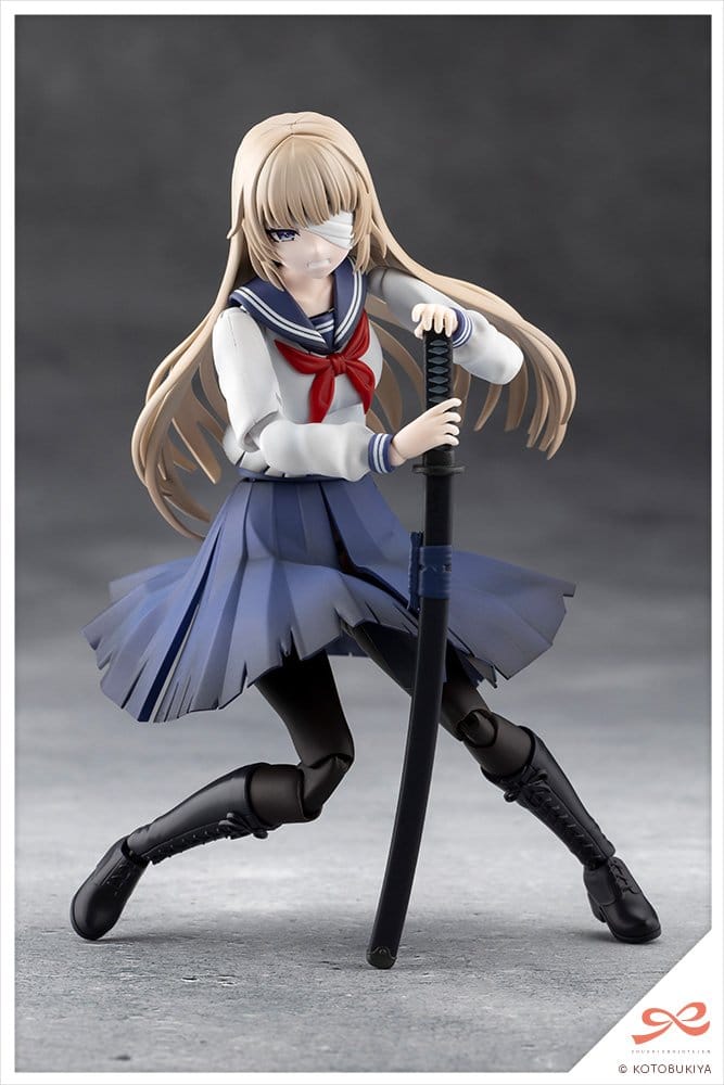 Sousai Shojo Teien Plastic Model Kit 1/10 Kuon Yakushiji Maria Kagaribi Damage Ver. School Girl Emulation 16 cm Image 8