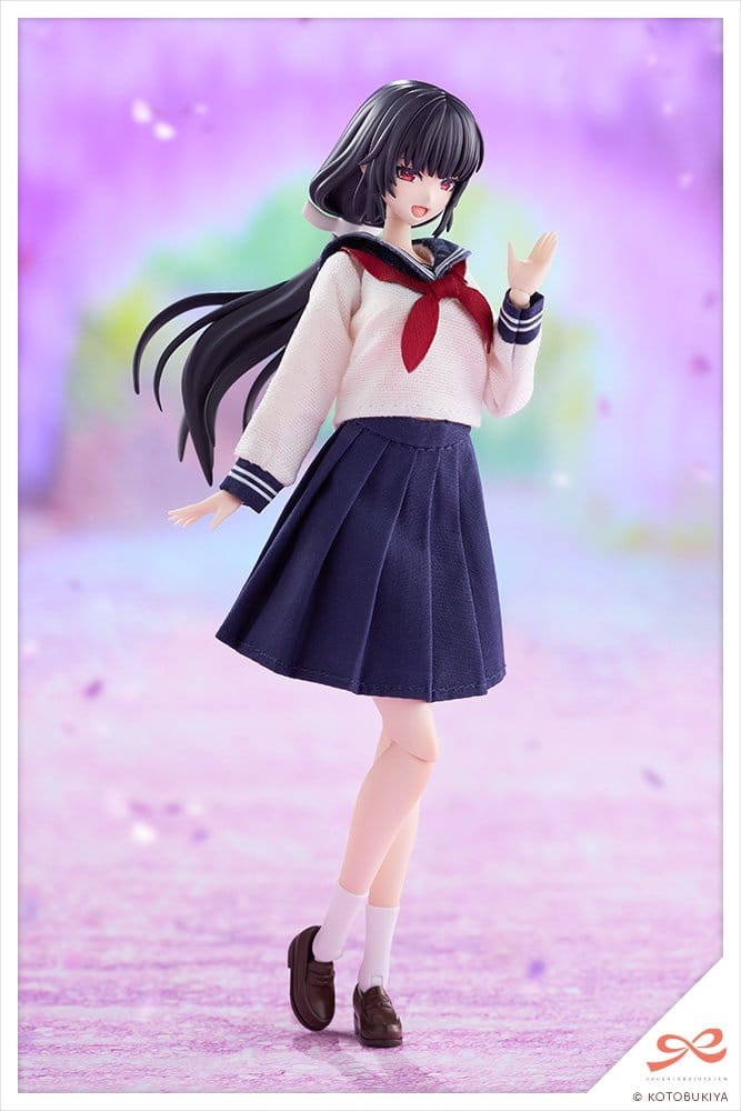 Sousaishojoteien Plastic Model Kit 1/10 Kiru Pla Kuon Yakushiji Touou High School Uniform 16 cm Image 2