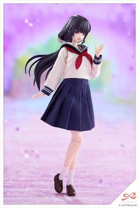 Sousaishojoteien Plastic Model Kit 1/10 Kiru Pla Kuon Yakushiji Touou High School Uniform 16 cm Image 2