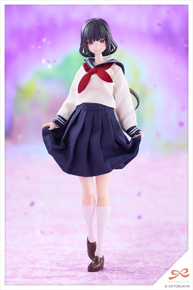 Sousaishojoteien Plastic Model Kit 1/10 Kiru Pla Kuon Yakushiji Touou High School Uniform 16 cm Image 3