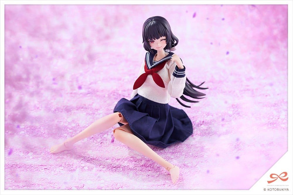 Sousaishojoteien Plastic Model Kit 1/10 Kiru Pla Kuon Yakushiji Touou High School Uniform 16 cm Image 5