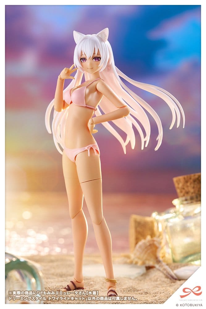 Sousaishojoteien Plastic Model Kit 1/10 Animal Ears Emulator Swim Style Dreaming Style Twilight Cat 17 cm Image 3