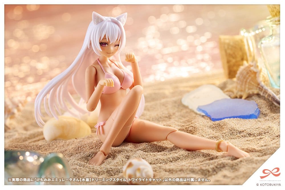 Sousaishojoteien Plastic Model Kit 1/10 Animal Ears Emulator Swim Style Dreaming Style Twilight Cat 17 cm Image 4