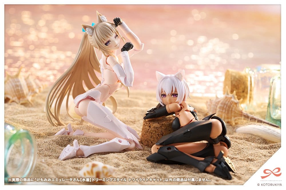 Sousaishojoteien Plastic Model Kit 1/10 Animal Ears Emulator Swim Style Dreaming Style Twilight Cat 17 cm Image 5