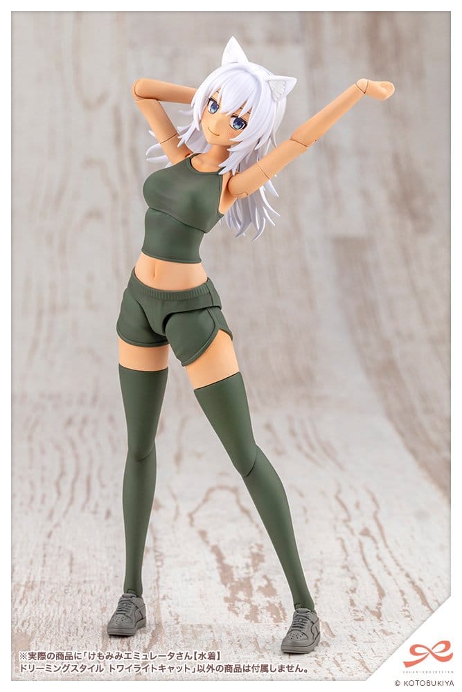 Sousaishojoteien Plastic Model Kit 1/10 Animal Ears Emulator Swim Style Dreaming Style Twilight Cat 17 cm Image 13