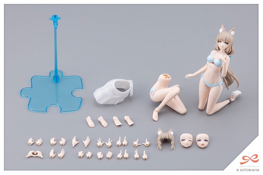 Sousaishojoteien Plastic Model Kit 1/10 Animal Ears Emulator Swim Style 17 cm Image 12