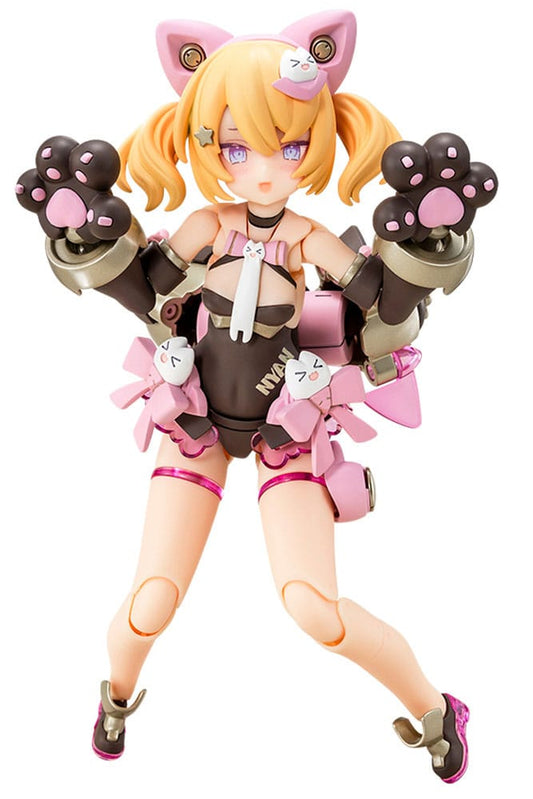 Megami Device Plastic Model Kit 1/1 Puni Mofu Kuro Mao 14 cm Image 1