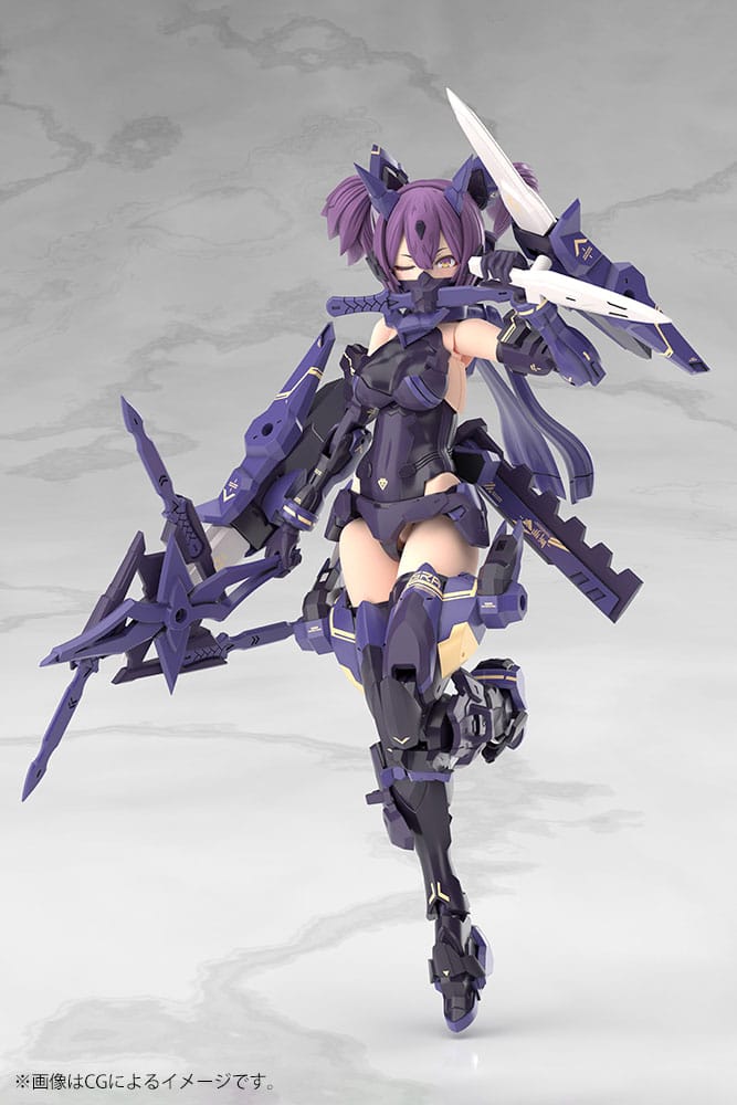 Megami Device Plastic Model Kit 1/1 Asra Ninja Kaname Shadow Edition Full Package 14 cm Image 2