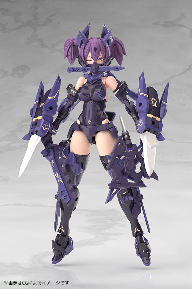 Megami Device Plastic Model Kit 1/1 Asra Ninja Kaname Shadow Edition Full Package 14 cm Image 5