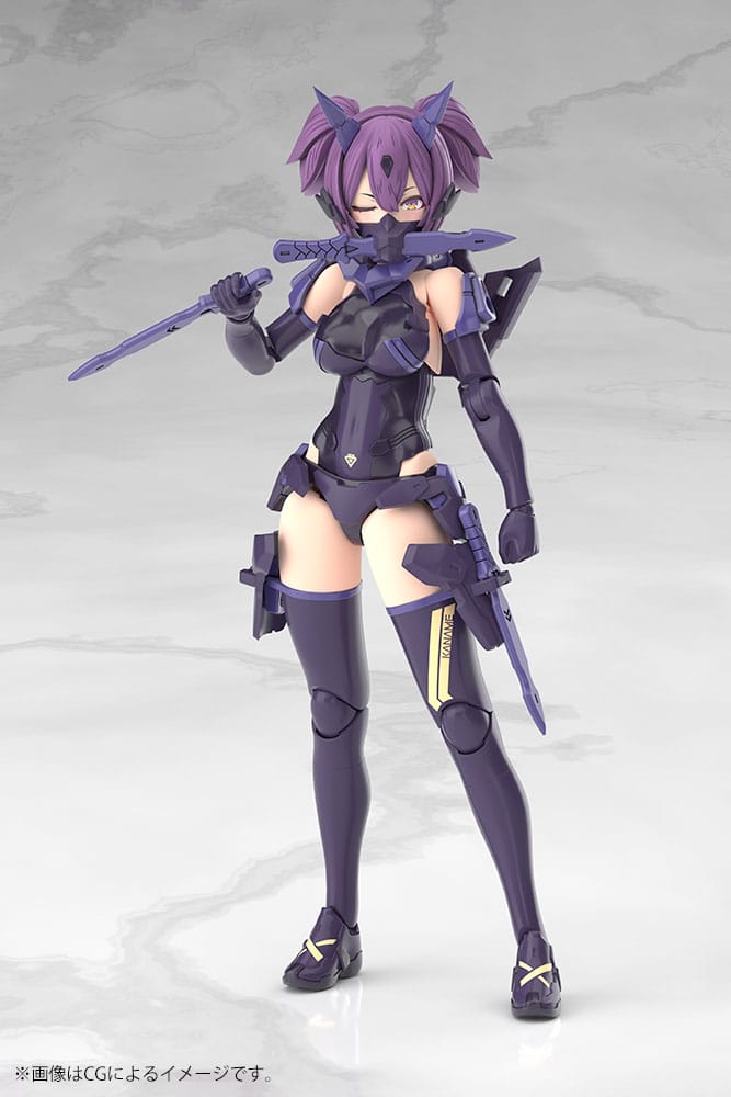 Megami Device Plastic Model Kit 1/1 Asra Ninja Kaname Shadow Edition Full Package 14 cm Image 7