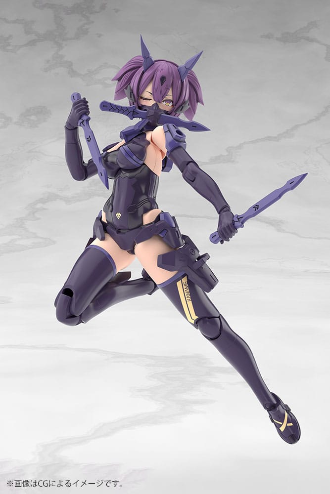 Megami Device Plastic Model Kit 1/1 Asra Ninja Kaname Shadow Edition Full Package 14 cm Image 9