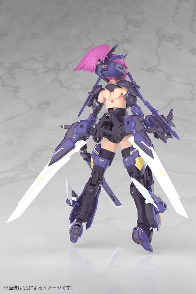 Megami Device Plastic Model Kit 1/1 Asra Archer Kizuna Shadow Edition Full Package 14 cm Image 3