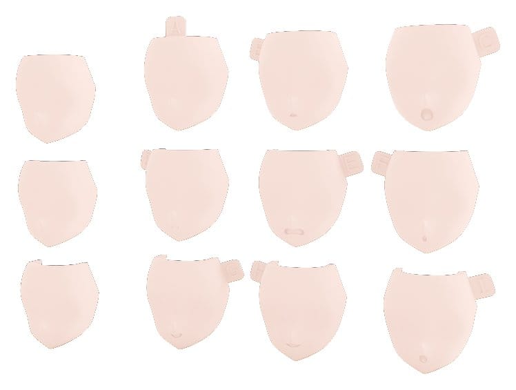 Megami Device M.S.G 08 Zubehör Set 1/1 Face Set Buster Doll Skin Color C Image 1