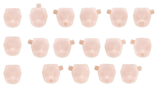 Megami Device M.S.G. Zubehör-Set für Plastic Model Kits 10 Face Set Puni Mofu 01 Skin Color B Image