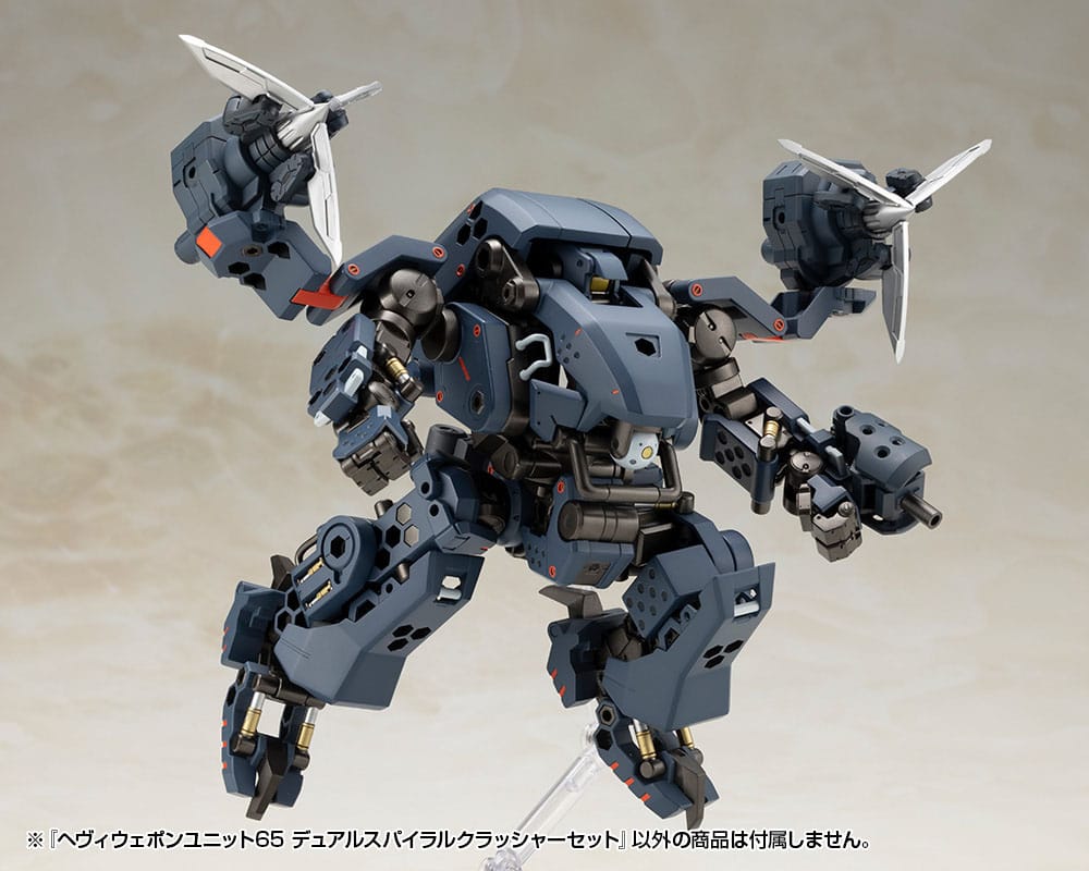 Kotobukiya M.S.G. Model Kit Heavy Weapon Unit 65 Dual Spiral Crusher Set Image 18
