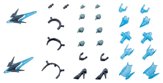 Kotobukiya M.S.G. Model Kit Zubehör-Set Mecha Supply 34 Holonic Headdress & Holonic High Heels Grey Ver. Image 1