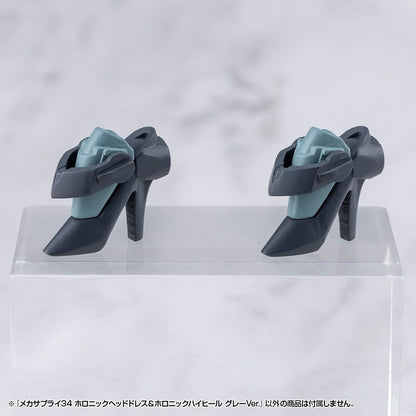 Kotobukiya M.S.G. Model Kit Zubehör-Set Mecha Supply 34 Holonic Headdress & Holonic High Heels Grey Ver. Image 3