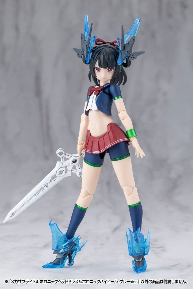Kotobukiya M.S.G. Model Kit Zubehör-Set Mecha Supply 34 Holonic Headdress & Holonic High Heels Grey Ver. Image 7