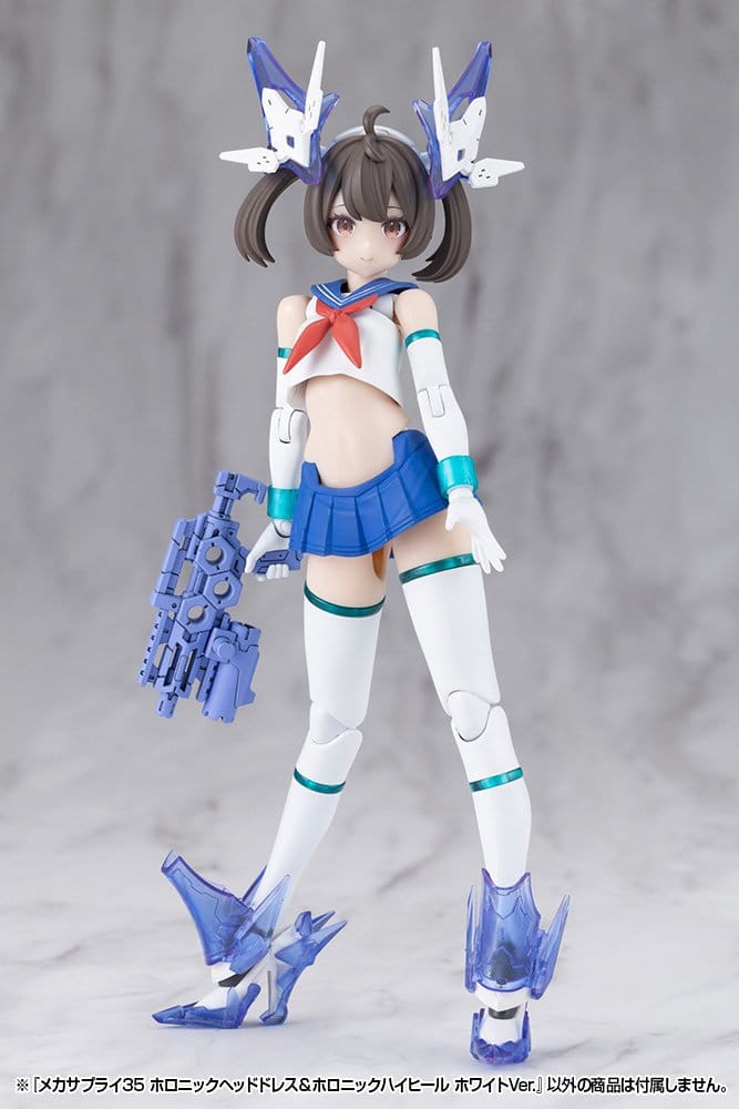 Kotobukiya M.S.G. Model Kit Zubehör-Set Mecha Supply 34 Holonic Headdress & Holonic High Heels White Ver. Image 8