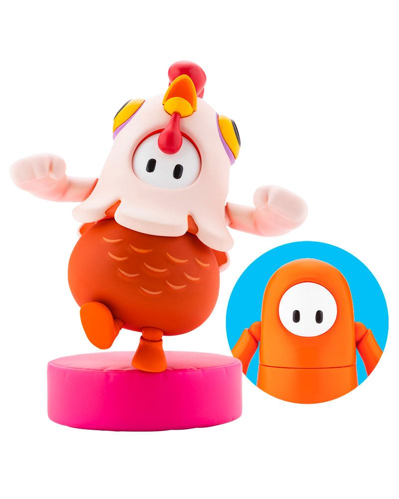 Fall Guys: Ultimate Knockout Actionfigur 1/20 Pack 01 Movie Star / Chicken Skin 8 cm Image 1