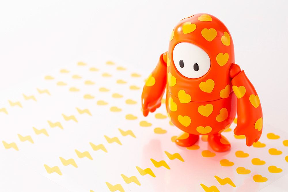 Fall Guys: Ultimate Knockout Actionfigur 1/20 Legendary Edition Orangeade / Golden Chicken Costume 8 cm Image 10