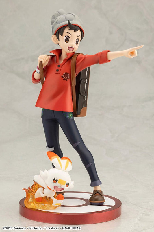 Pokémon ARTFXJ Statue 1/8 Victor & Hopplo 21 cm Image 1