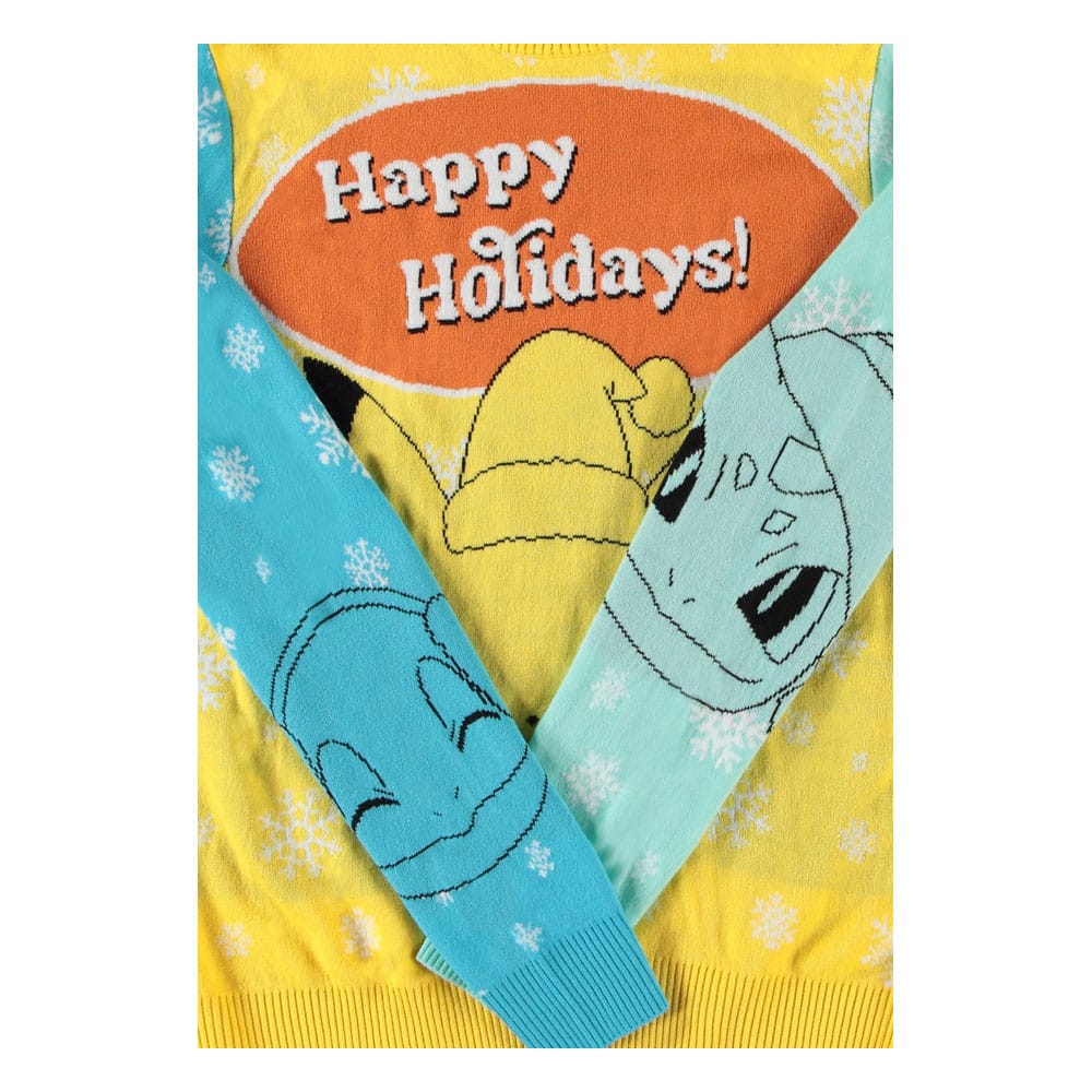 Pokémon Pullover Pikachu, Bulbasaur, Squirtle & Charmender (Christmas Jumper) Größe S Image 3