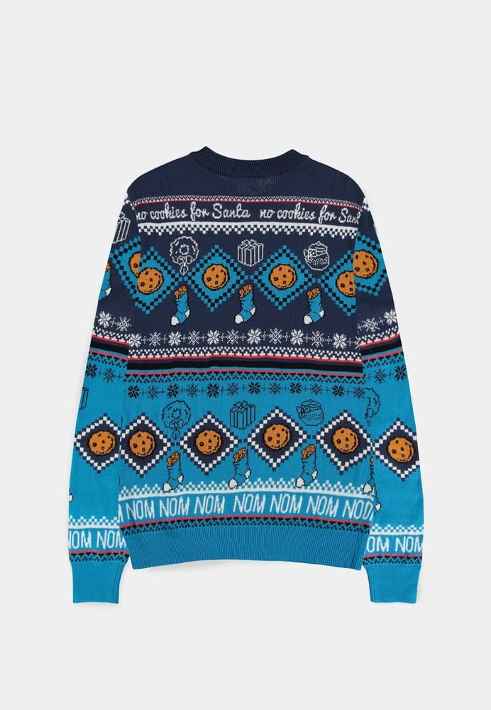 Sesame Street Christmas Pullover Cookie Monster Größe L Image 1