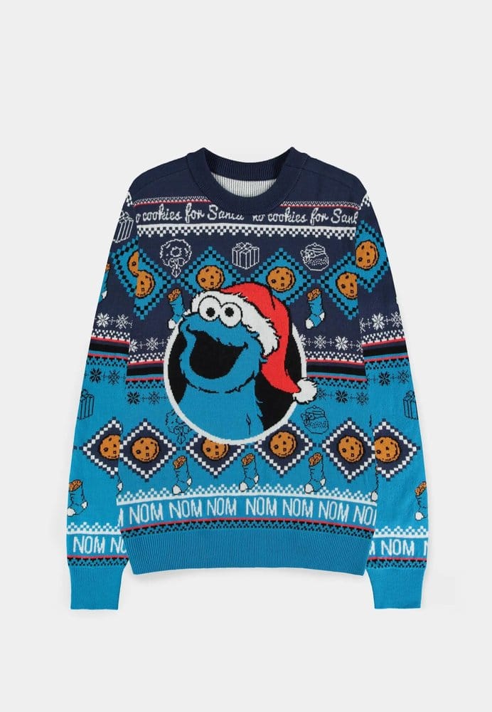 Sesame Street Christmas Pullover Cookie Monster Größe L Image 2