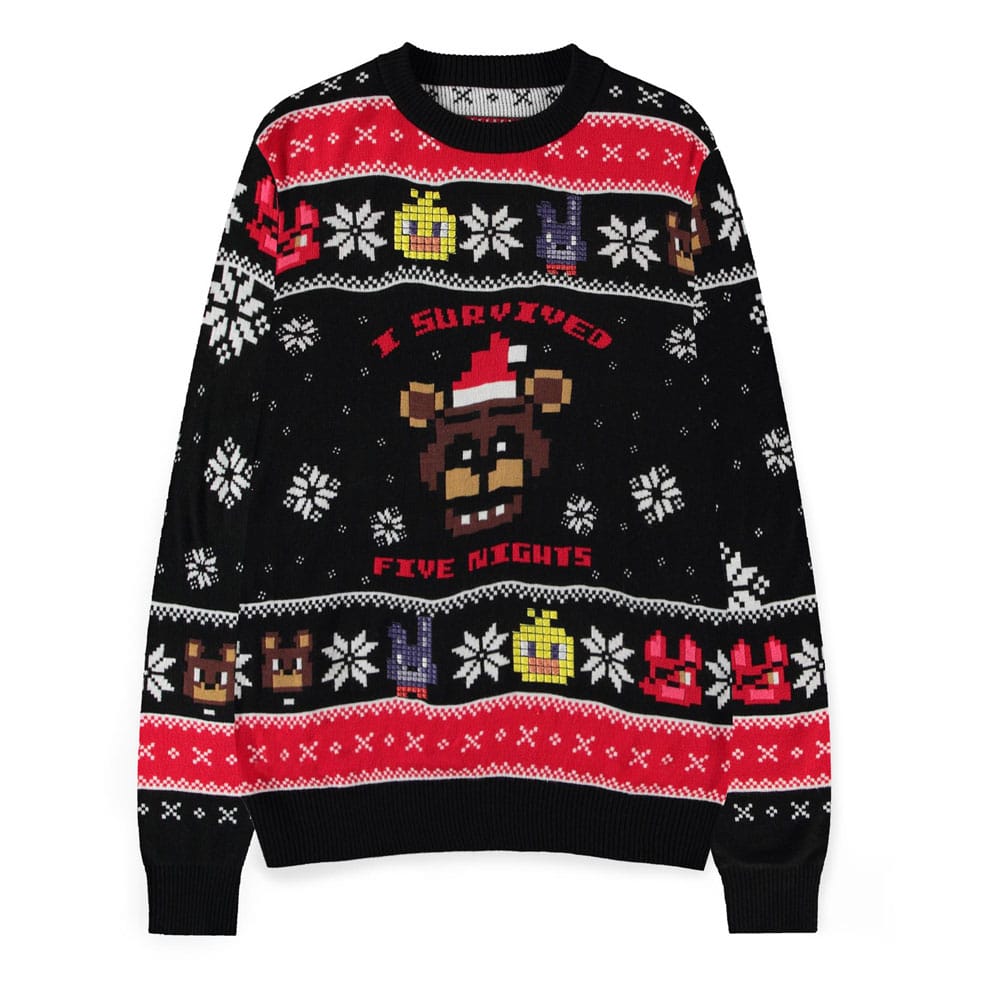 Five Nights at Freddy's Pullover Survived Five Nights (Christmas Jumper) Größe L Image 1