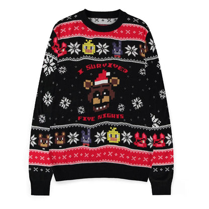 Five Nights at Freddy's Pullover Survived Five Nights (Christmas Jumper) Größe L Image 1