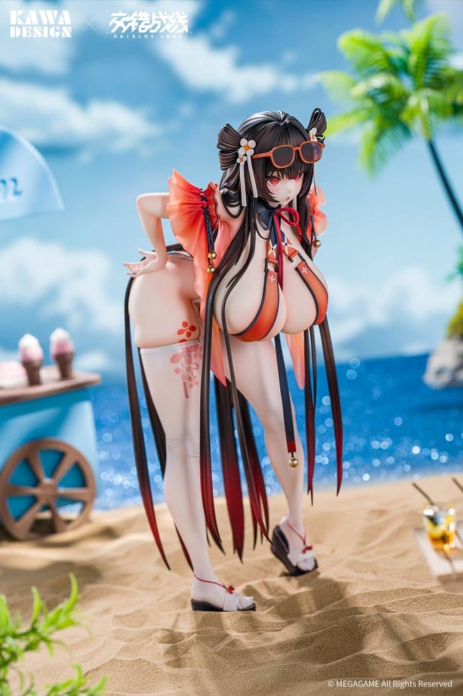 Daiblos Core PVC Figur 1/6 Maree Rouge Rakubai no Utage 25 cm Image 6