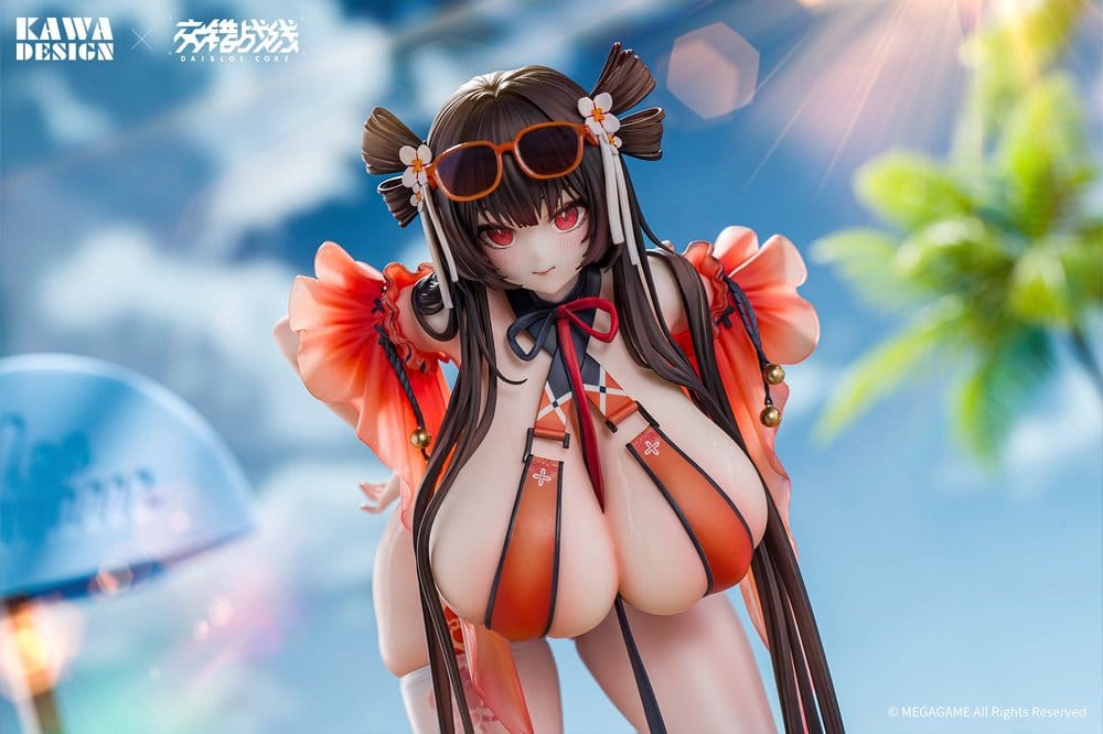 Daiblos Core PVC Figur 1/6 Maree Rouge Rakubai no Utage Wet Ver. 25 cm Image 3