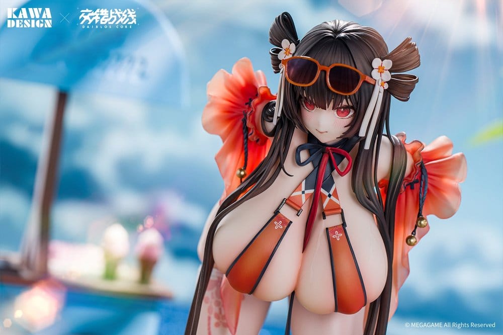Daiblos Core PVC Figur 1/6 Maree Rouge Rakubai no Utage Wet Ver. 25 cm Image 4