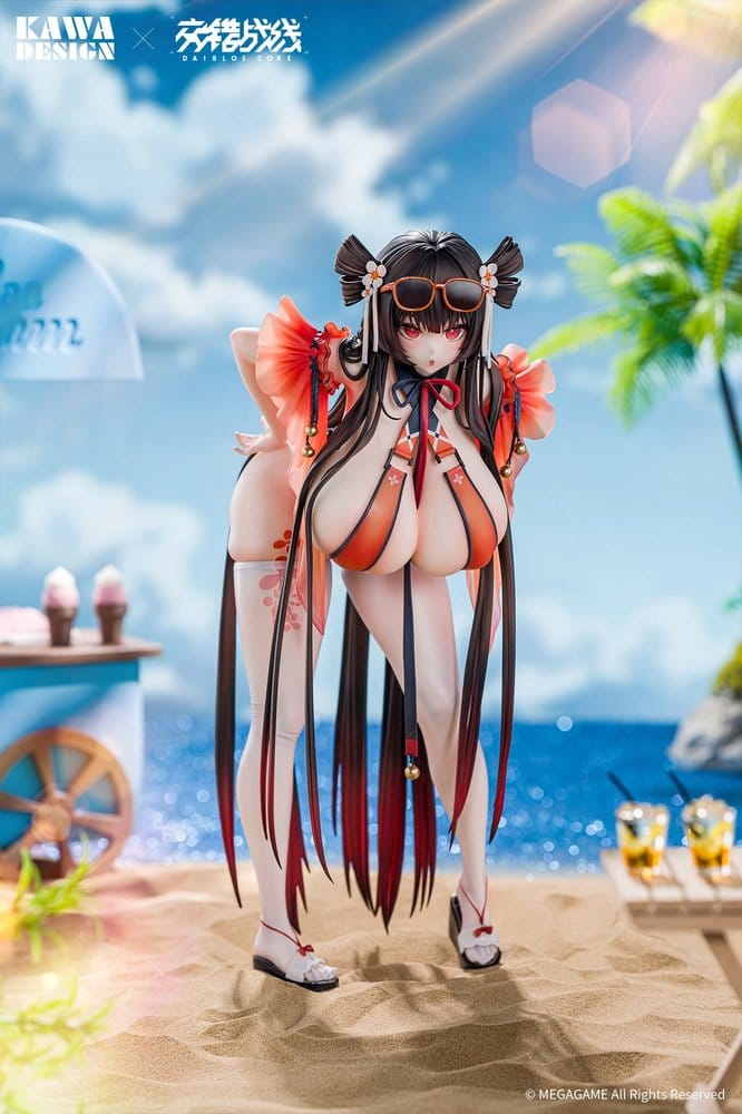 Daiblos Core PVC Figur 1/6 Maree Rouge Rakubai no Utage Wet Ver. 25 cm Image 21