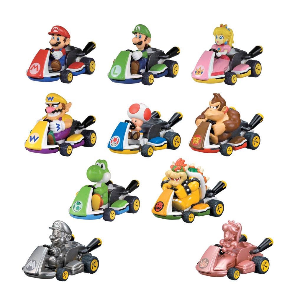 Mario Kart Rückzug-Autos Mystery Pack Display (12) Image 1