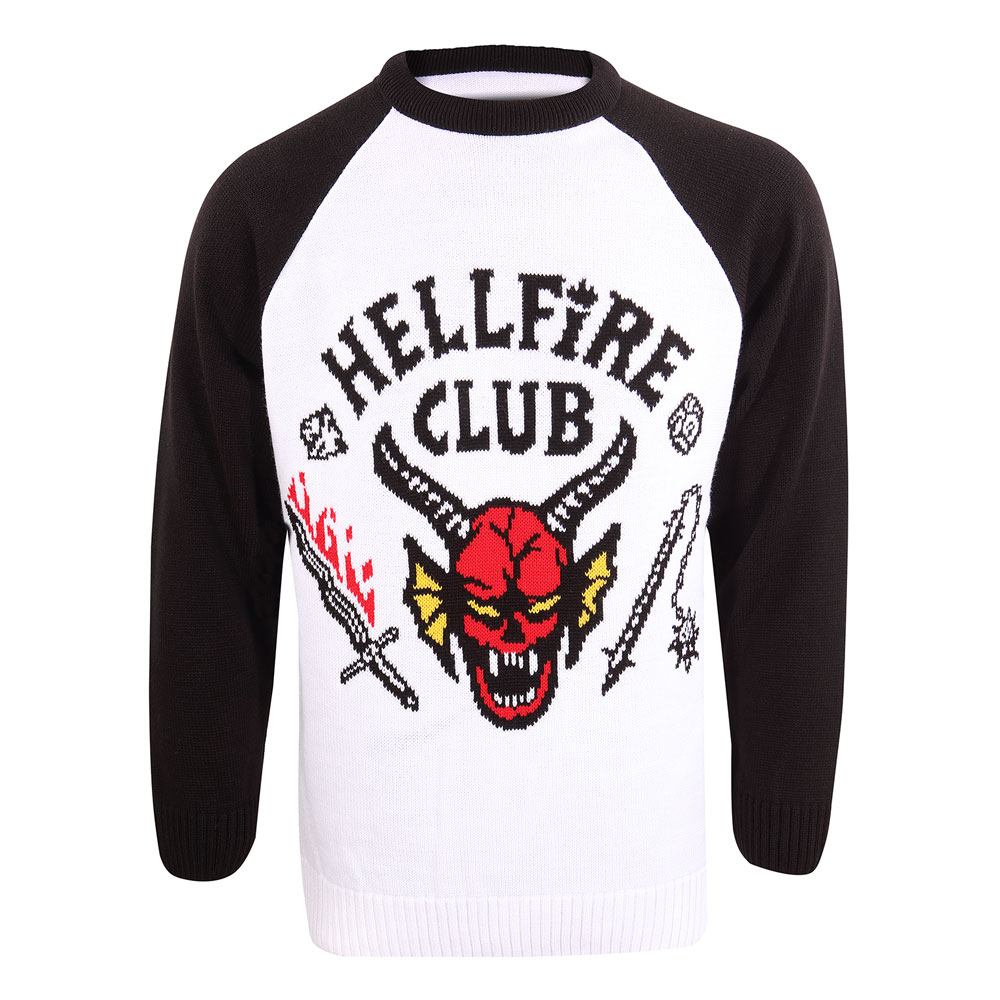 Stranger Things Sweatshirt Christmas Jumper Hellfire Club Größe L Image 1