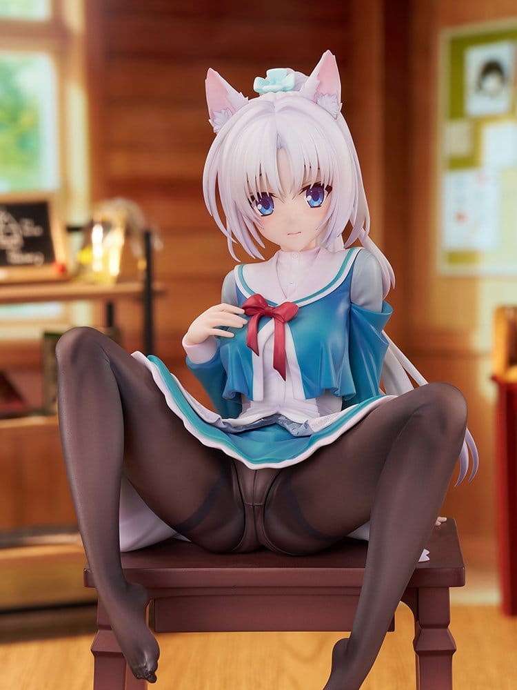 Senren*Banka PVC Figur 1/7 Yoshino Tomotake Animal Ears School Uniform Ver. 21 cm Image 7