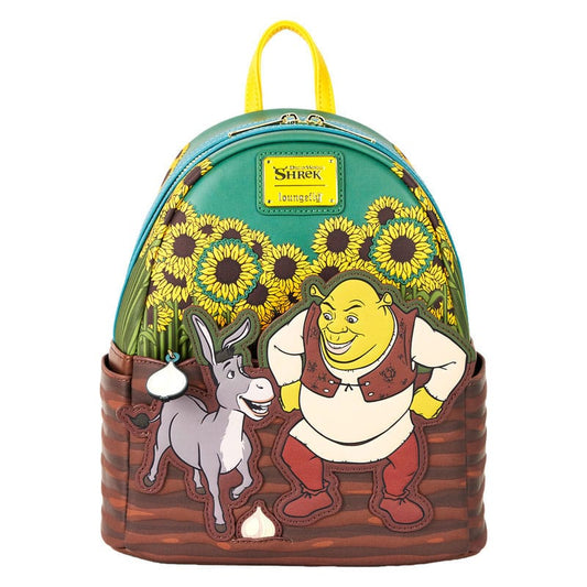 Dreamworks by Loungefly Mini Rucksack Shrek & Donkey Sunflower Field Image 1