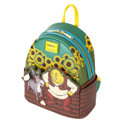 Dreamworks by Loungefly Mini Rucksack Shrek & Donkey Sunflower Field Image 2