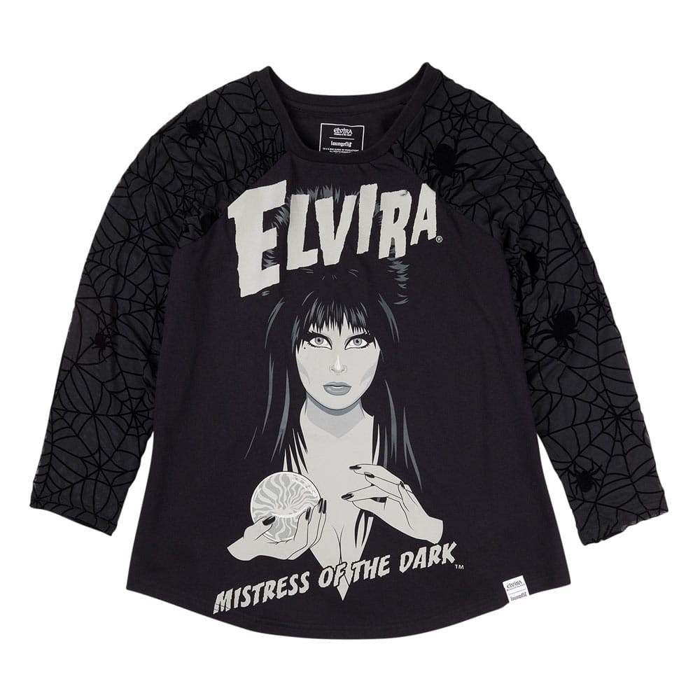 Elivira by Loungefly Tee T-Shirt Unisex Shirred Raglan Größe XL Image 1