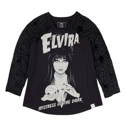Elivira by Loungefly Tee T-Shirt Unisex Shirred Raglan Größe XL Image 1