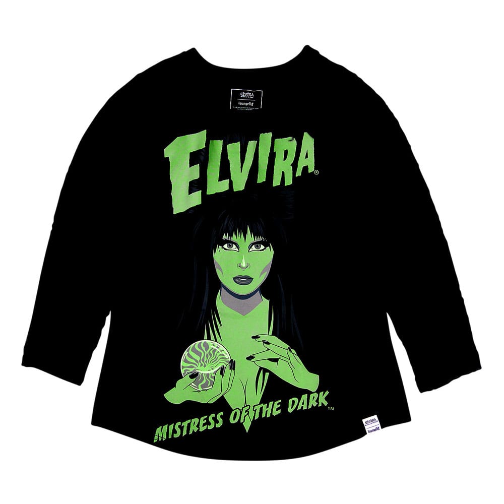 Elivira by Loungefly Tee T-Shirt Unisex Shirred Raglan Größe XL Image 2