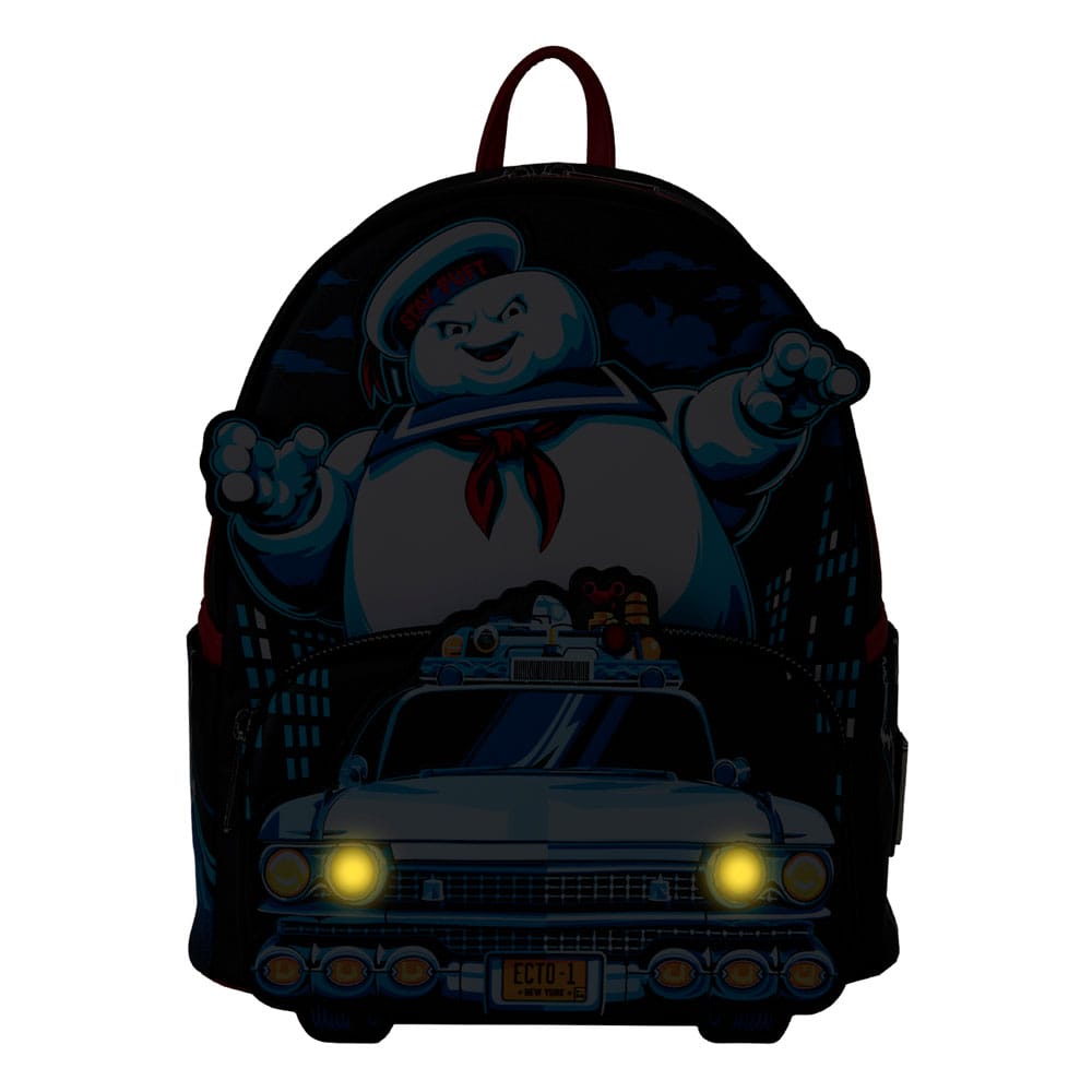 Ghostbusters by Loungefly Mini Rucksack Stay Puff Chasing Image 2