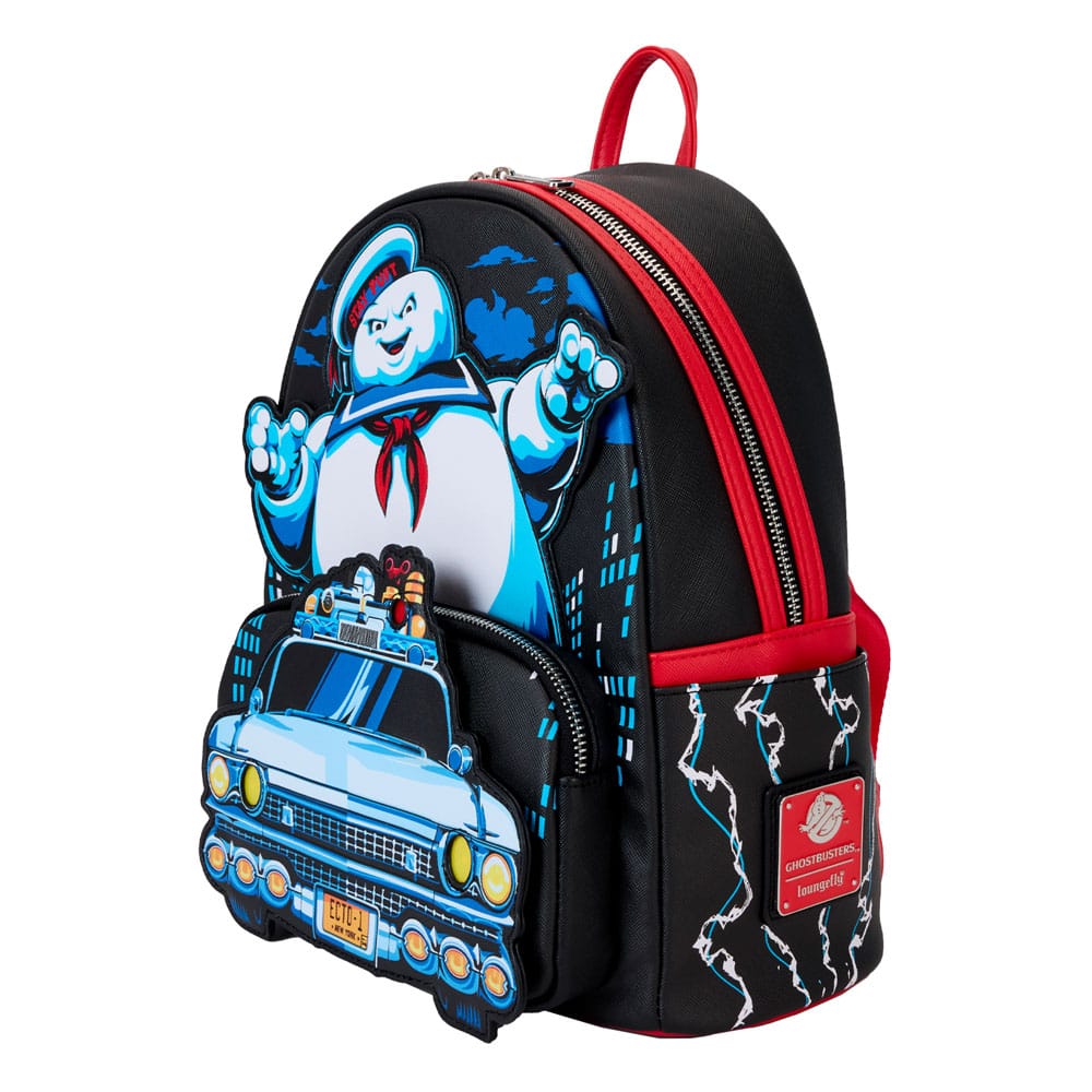 Ghostbusters by Loungefly Mini Rucksack Stay Puff Chasing Image 3