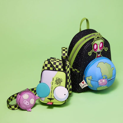 Nickelodeon by Loungefly Mini Rucksack Invader Zim Glow Image 2