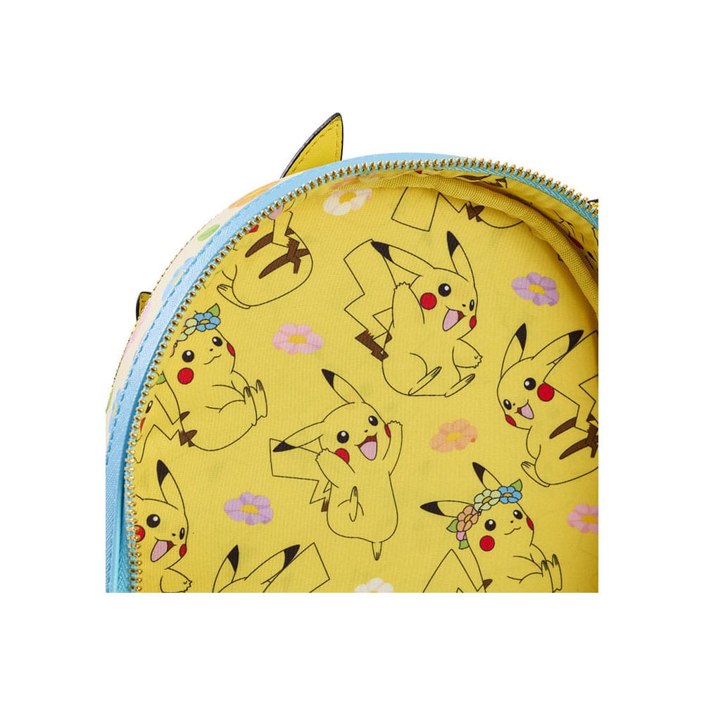 Pokemon by Loungefly Mini Rucksack Sleeping Pikachu Floral Crown Image 3