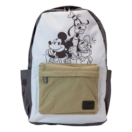 Disney by Loungefly Full-Size Nylon Rucksack Mickey and Friends Canvas Image 1