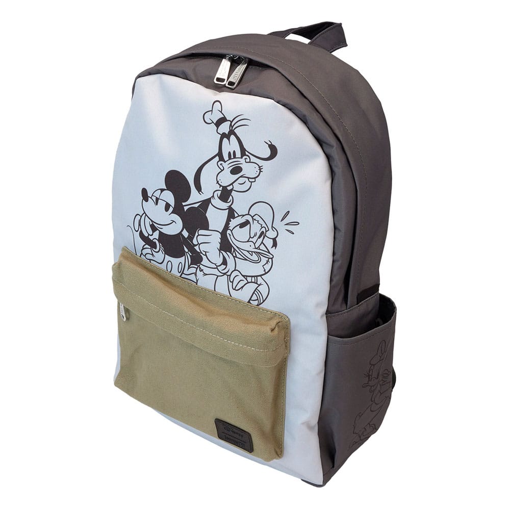 Disney by Loungefly Full-Size Nylon Rucksack Mickey and Friends Canvas Image 3