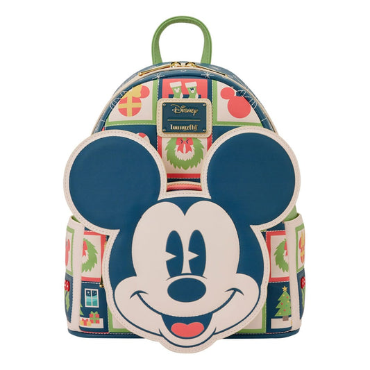 Disney by Loungefly Mini Rucksack Mickey and Minnie Holiday Image 1